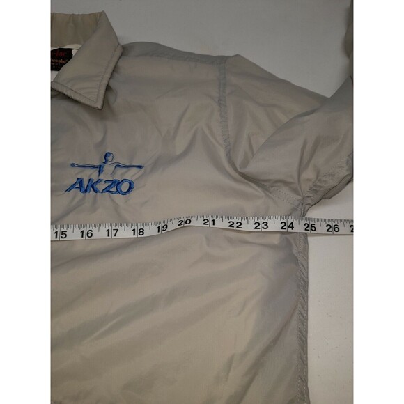 Vtg PLA JAC by Dunbrooke Mens Gray Golf Windbreaker Jacket M 40 - 42 - Picture 7 of 10